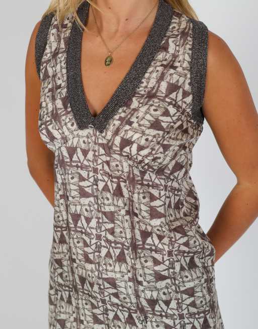 Vintage E-go S cami in brown, 4 of 4