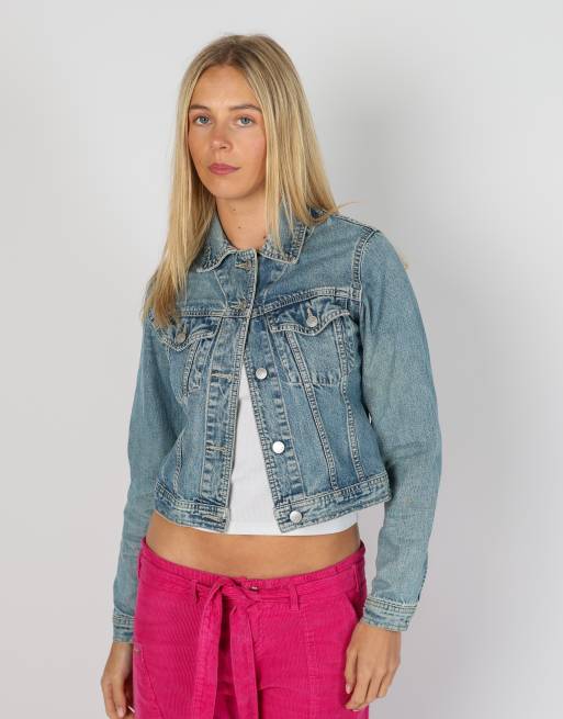 Vintage E-Sport USA S denim jacket in light blue