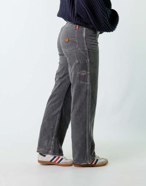 Vintage Ecko 30x30 Canvas Carpenter Baggy Jeans Charcoal Grey - view 1