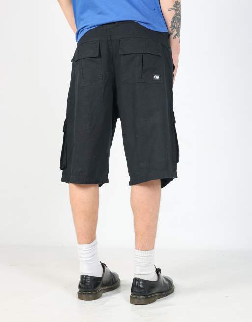Vintage Ecko 36x23 canvas cargo shorts in black, 2 of 4