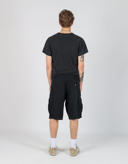 Vintage Ecko 38x23 canvas cargo shorts in black, 3 of 4