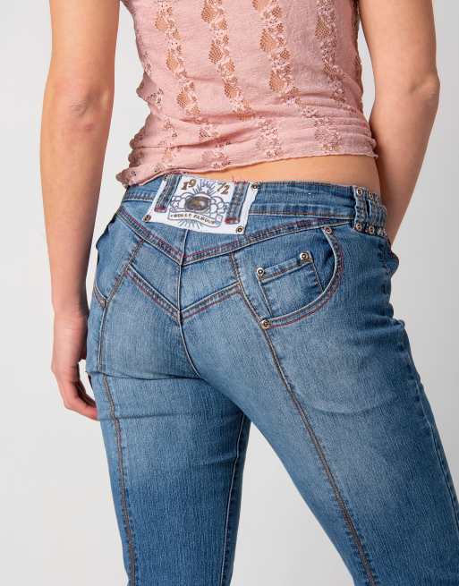 Vintage Ecko Flared 28x32 Denim Jeans Blue