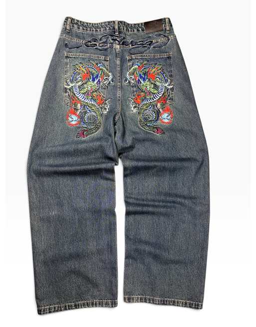Vintage Ed Hardy Dragon Denim Jeans, 2 of 6