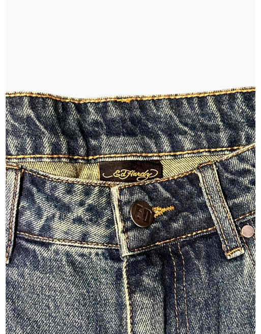 Vintage Ed Hardy Dragon Denim Jeans, 4 of 6