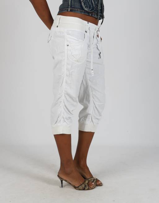 Vintage edc S capri trouser in white, 2 of 4