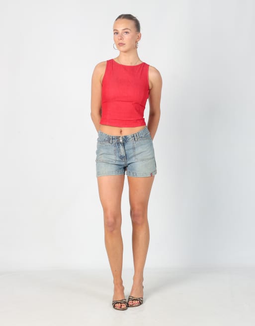 Vintage edc XS denim shorts in light blue