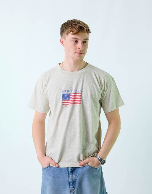 Vintage Edenton USA L T-Shirt Light Grey