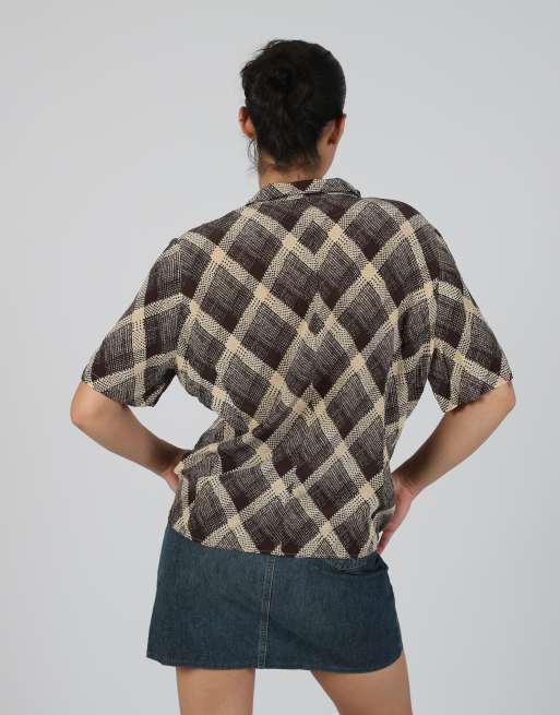 Vintage Elekta L blouse in brown, 2 of 4
