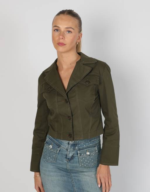 Vintage Eleonora Amadei S light jacket in dark green