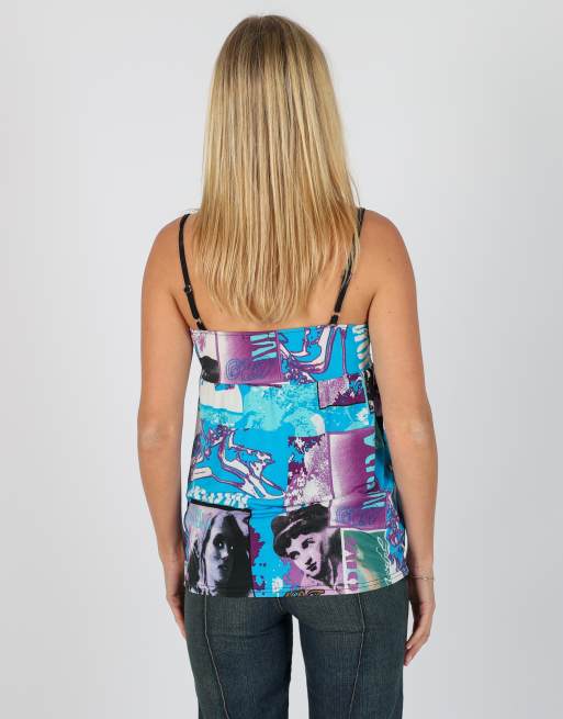 Vintage Eleven S cami in light blue, 2 of 4