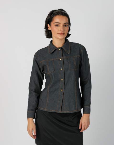 Vintage Elisa Immagine M light jacket in blue - view 1