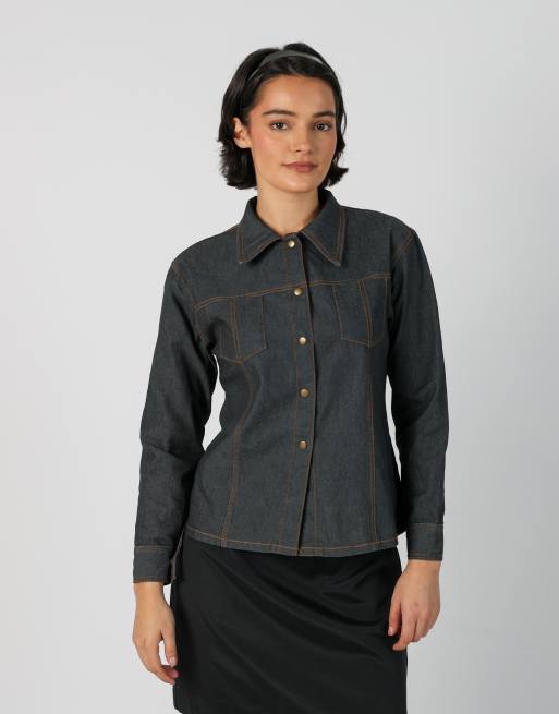 Vintage Elisa Immagine M light jacket in blue, 1 of 4