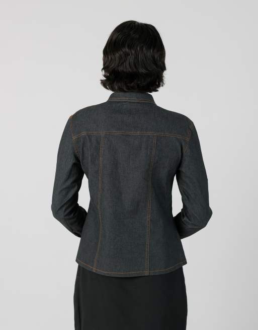 Vintage Elisa Immagine M light jacket in blue, 2 of 4