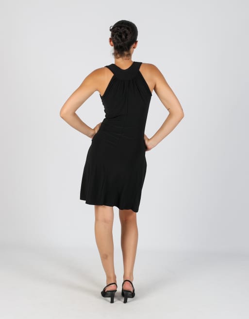 Vintage Elisa Landri S woven midi dress in black, 3 of 4