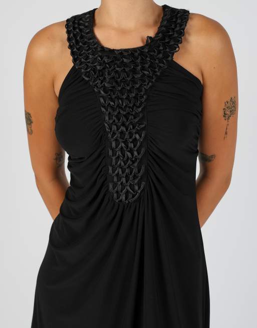 Vintage Elisa Landri S woven midi dress in black, 4 of 4