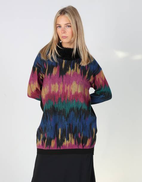 Vintage Elka Landri L long sleeve top in black - view 1