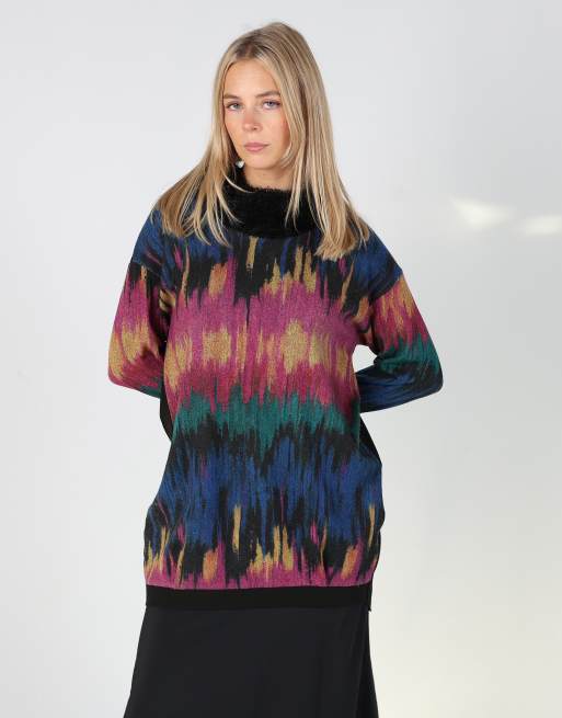 Vintage Elka Landri L long sleeve top in black