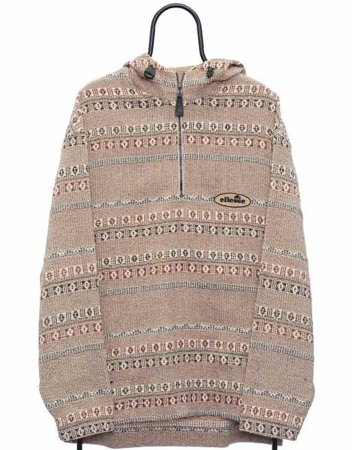 Vintage Ellesse size L baja hoodie in beige ClassicfuncenterShops Quiksilver Kortaermet T shirt Silver Lining