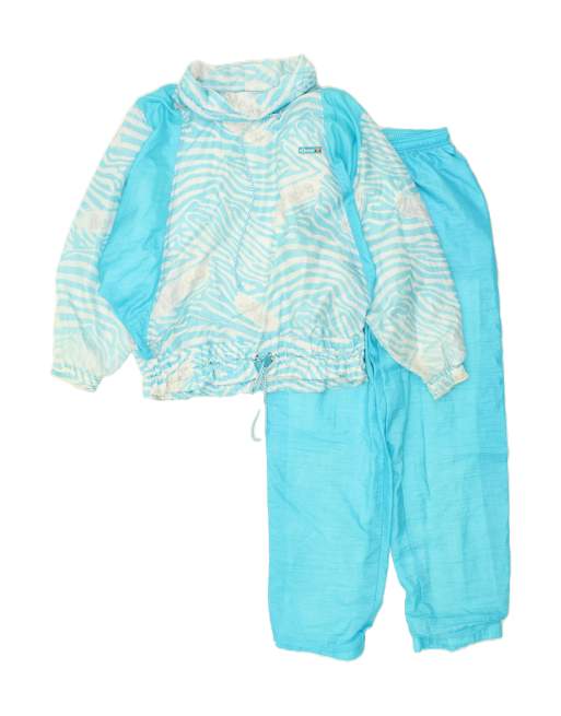 Vintage Ellesse Size M Colourblock Full Tracksuit in Blue