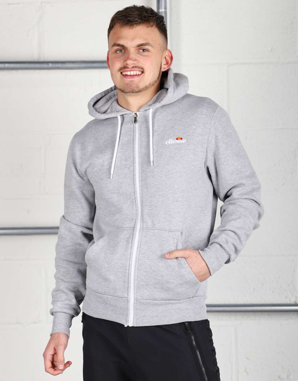 Vintage Ellesse Size S zip up lounge hoodie in grey