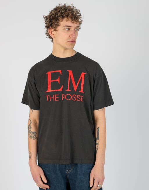 Vintage EM The Posse xl t-shirt in black, 2 of 4