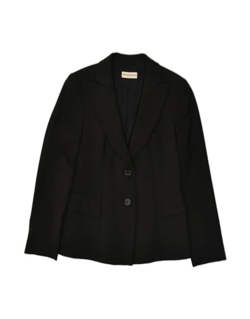 Vintage Emporio Armani 2 Button Blazer Jacket It 44 Medium In Black