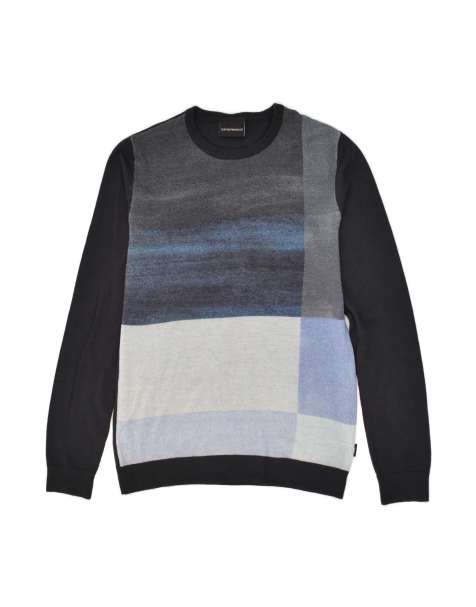 Vintage Emporio Armani Crew Neck Jumper Sweater UK 16 Large In Black - view 1