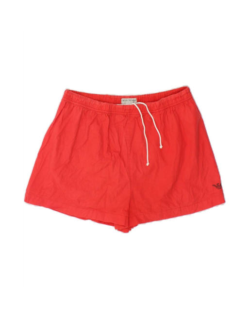 Vintage Emporio Armani Graphic Swimming Shorts It 52 XL In Red