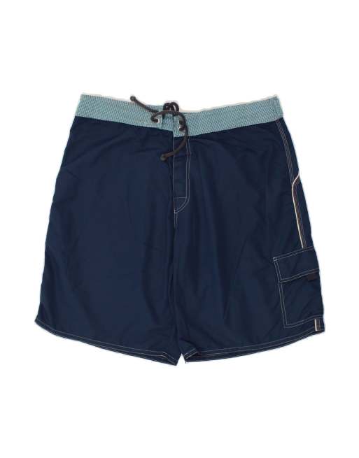 Vintage Emporio Armani Graphic Swimming Shorts XL In Blue