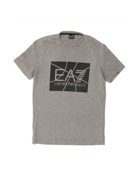 Vintage Emporio Armani Graphic T-shirt Top Large In Grey - view 1