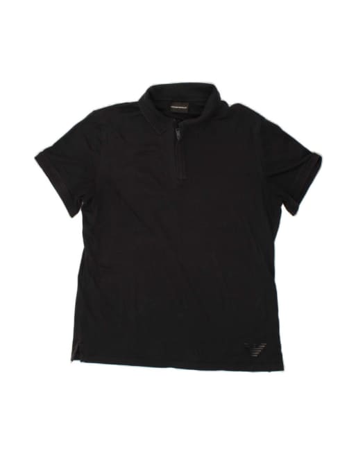 Vintage Emporio Armani Polo Shirt 2XL In Blue