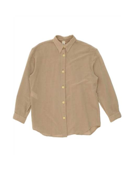Vintage Emporio Armani Shirt EU 40 Large In Beige