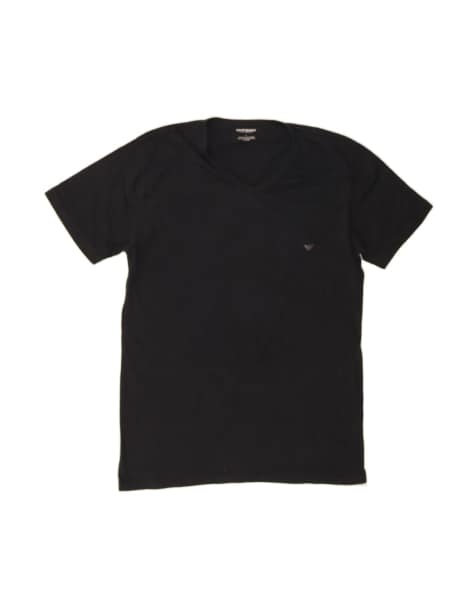Vintage Emporio Armani T-shirt Top Large In Black - view 1