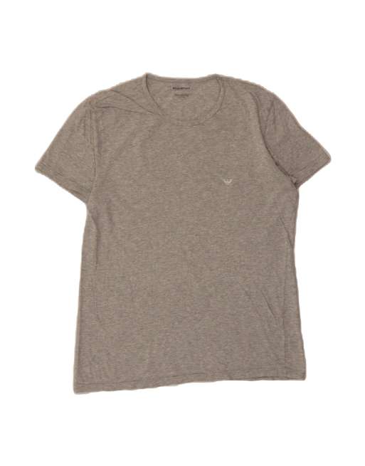 Vintage Emporio Armani T-shirt Top Large In Grey