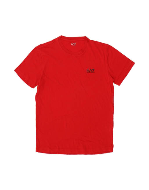 Vintage Emporio Armani T-shirt Top Large In Red