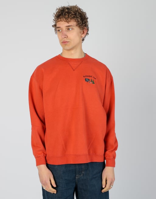 Vintage Enchanted Inn l sweatshirt in orange