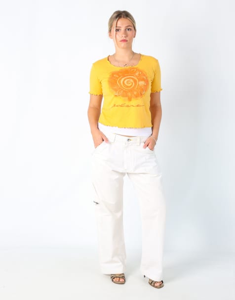 Vintage Energie 10 casual trousers in ivory - view 1