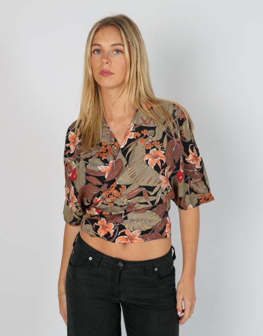 Vintage Enrica Zilioli S woven top in black, 1 of 4
