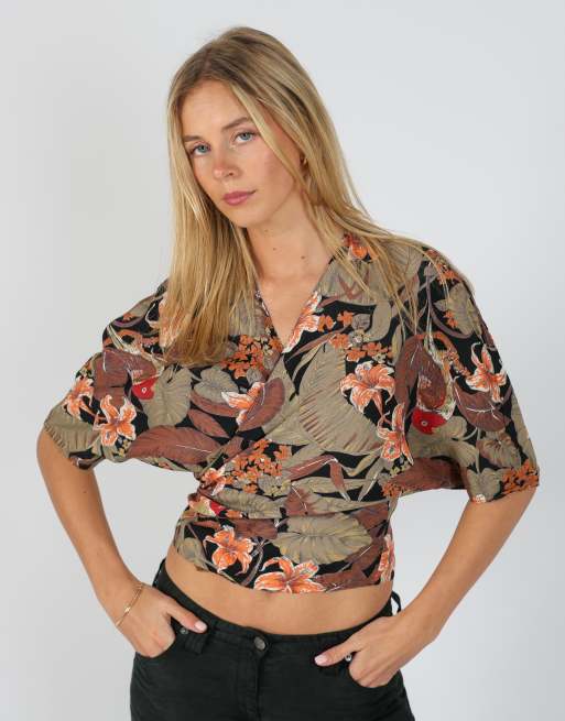 Vintage Enrica Zilioli S woven top in black, 2 of 4