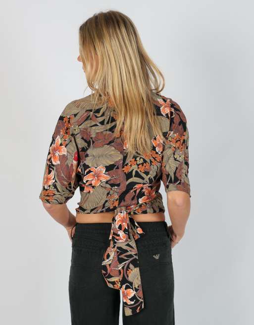 Vintage Enrica Zilioli S woven top in black, 4 of 4