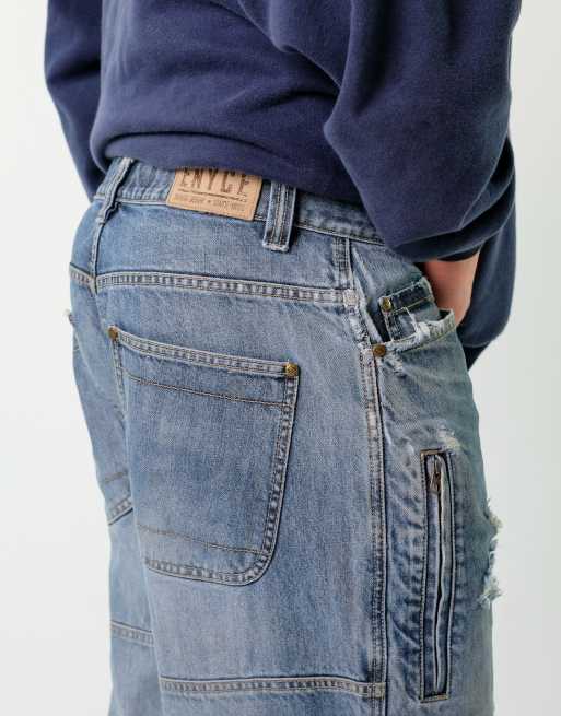 Vintage Enyce 32x32 Denim Carpenter Baggy Jeans Blue