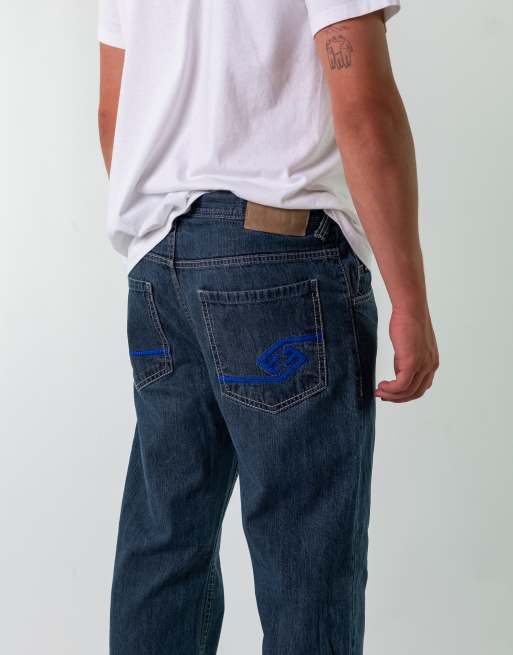 Vintage Enyce 34x32 Denim Hip Hop Jeans Charcoal Grey