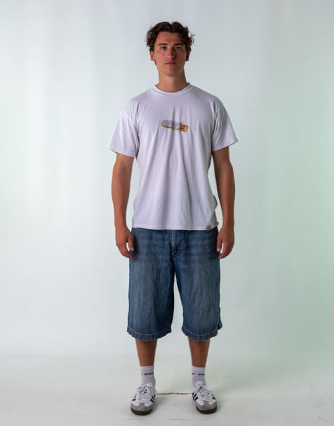 Vintage Enyce 36" Denim Hip Hop Jorts Shorts Light Blue - view 1