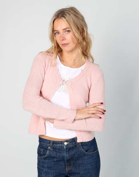 Vintage Esisto S knitted jumper in baby pink - view 1