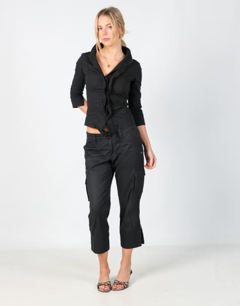 Vintage Espirit 12 cargo pants in black - view 1