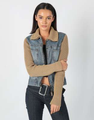 Vintage Espirit L Denim Jacket Light Blue