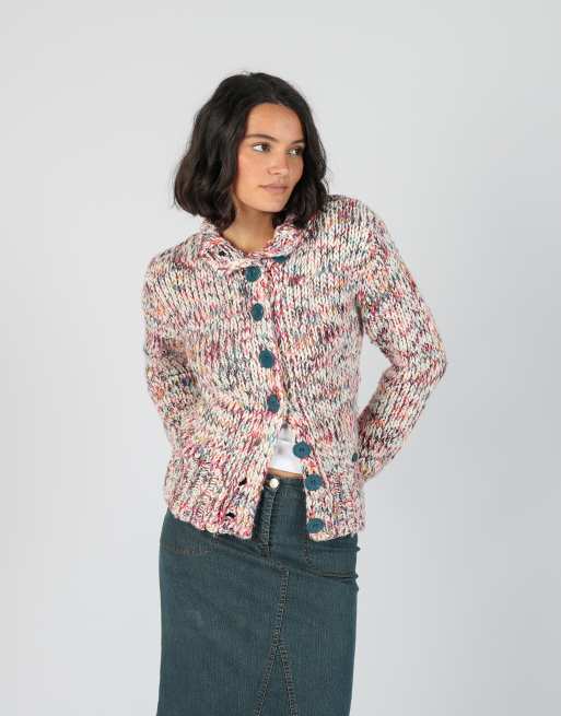 Vintage Espirit M knitted jumper in ivory