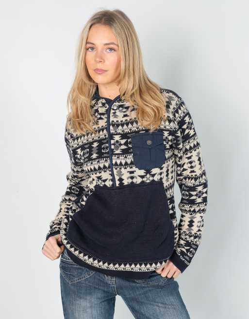 Vintage Espirit S knitted jumper in navy blue