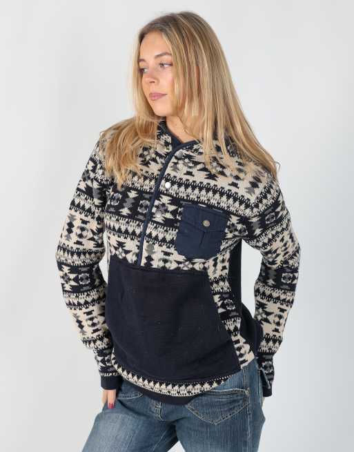 Vintage Espirit S knitted jumper in navy blue, 3 of 4