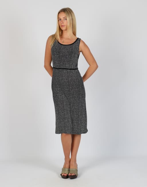 Vintage esse S woven maxi dress in black